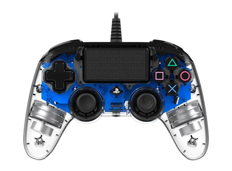 NACON Wired Illuminated Compact Controller Blue – Wired Controller – Sony PlayStation 4