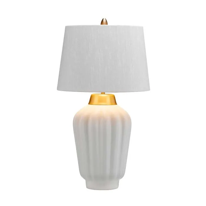 Elstead Lighting – Bexley 56cm – Bordslampa – Vit
