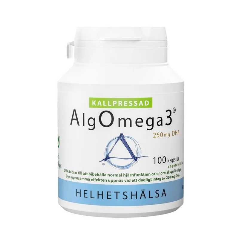 Helhetshälsa AlgOmega3 kallpressad (500 mg) 100 kapslar