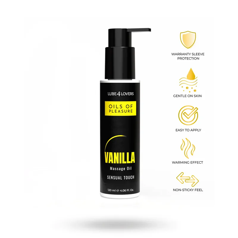 Lube4Lovers: Oils Of Pleasure, Vanilla Massage Oil, 120 ml
