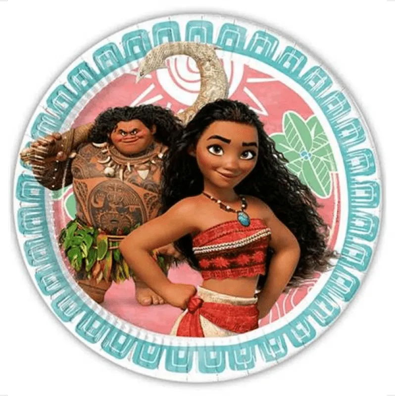 Tallrikar Vaiana / Moana 8-pack