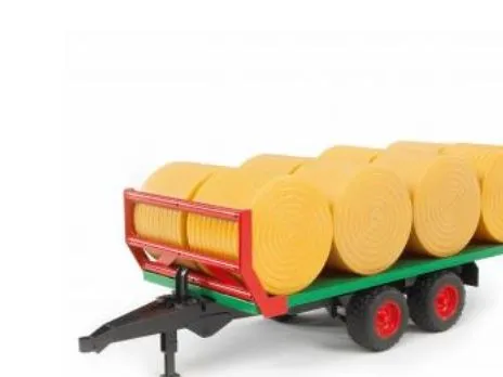 Bruder 02220 baltransportvagn, 8 rundbalar
