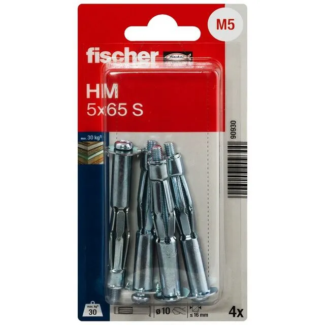 METALLEXPANDER HM 5X65 4ST DUBBELGIPS | Beijerbygg Byggmaterial