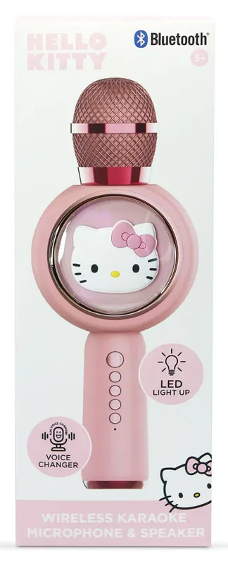 Hello Kitty Sladdlös Karaoke Mikrofon med ljus