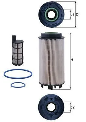 Bränslefilter MAHLE KX 403/1KIT
