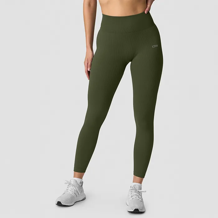 Ribbed Define Seamless Tights Grön (#2054)