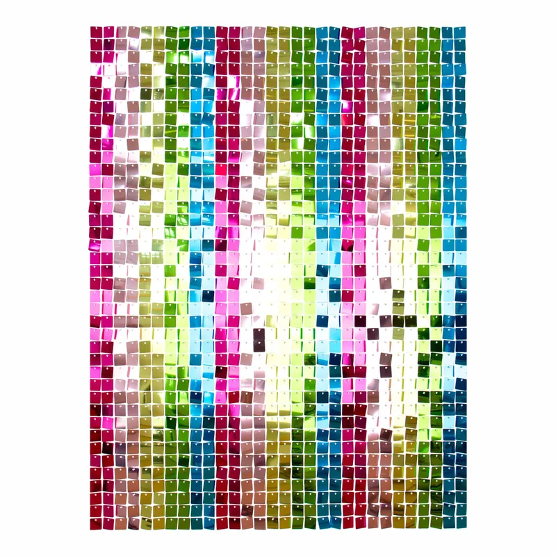 Backdrop Paljettpanel Multi - 12-pack