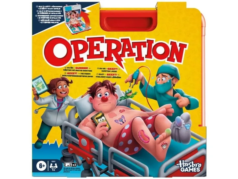 Hasbro – Classic Operation Game (DK/NO/SE/FI) (G0951)