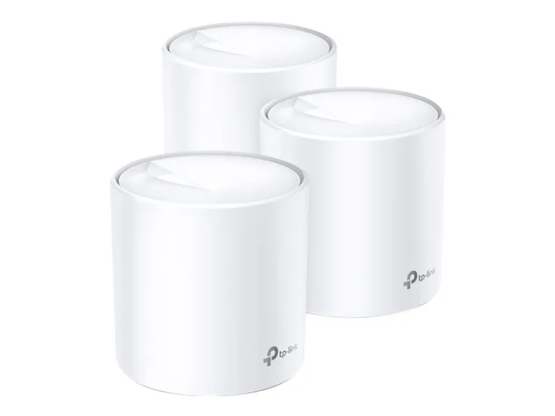 TP-Link Deco X60 - Wi-Fi-system - (3 routrar) 1GbE - Wi-Fi 6 - Dual Band
