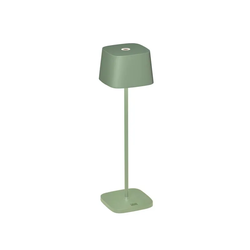 Konstsmide Capri bordslampa grön fyrkantig