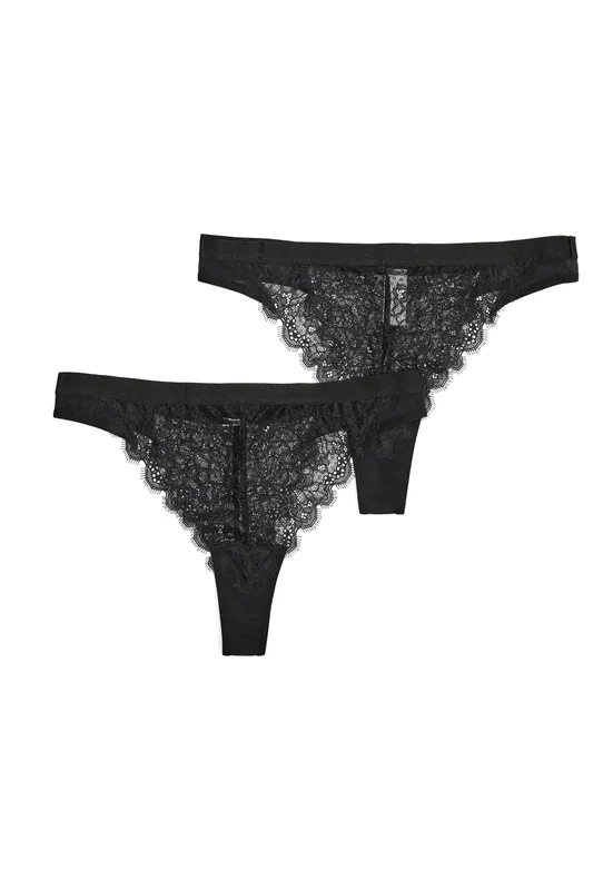2-pack Henriette Lace Thong (#0031)