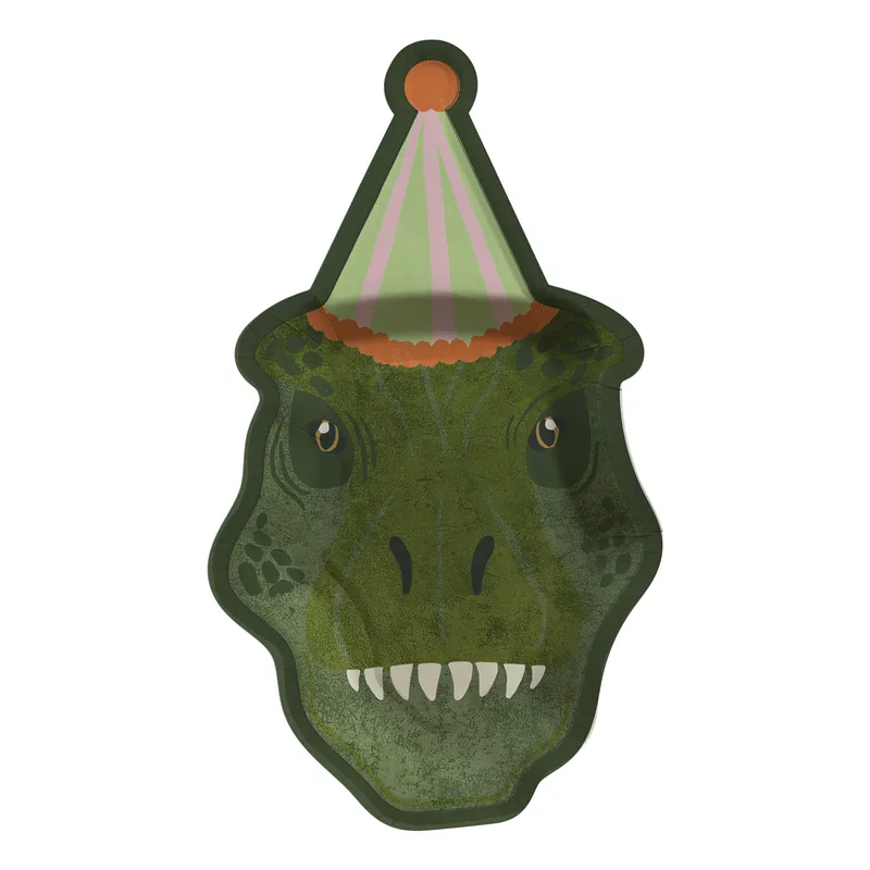 Papperstallrikar Dinosaurier T-Rex - 8-pack