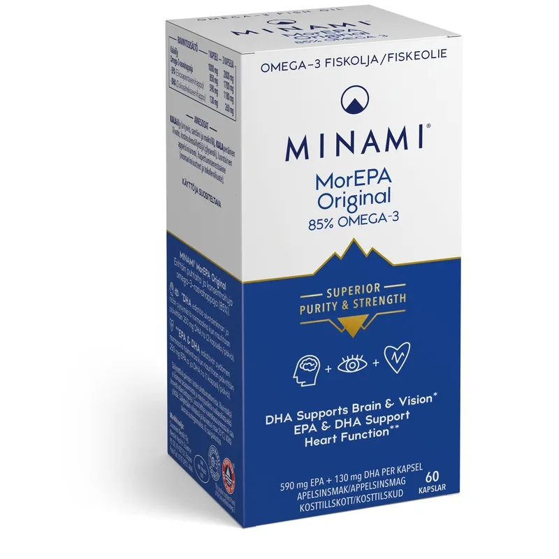 Minami MorEPA Original Omega-3 85% 60 kapslar