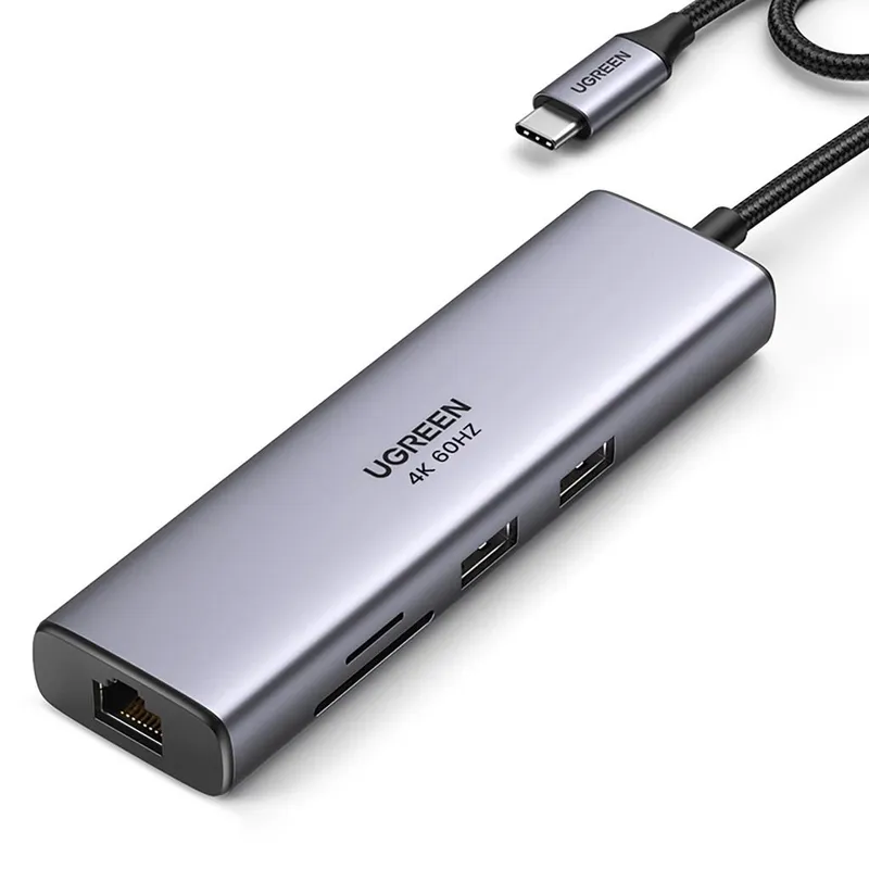 UGREEN 7-in-1 USB-C Hub - HDMI - Gray