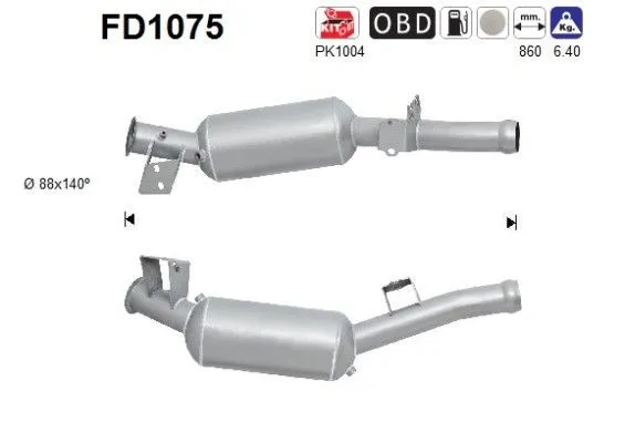 Partikelfilter (DPF) AS FD1075