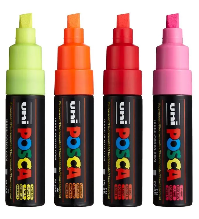 Posca Tuschpennor – PC-8K – 4 st. – Neon