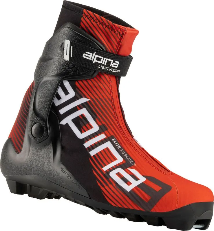 Alpina Juniors’ Elite 3.0 Skate Red/Black