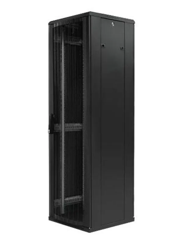 TOTEN System G 19″ cabinet 42U 600×600 perated front doo - Chassi - Server (Tower) - Svart