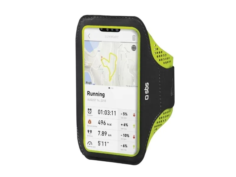 SBS XXXL mobilhållare för armen för sport - Svart/grön