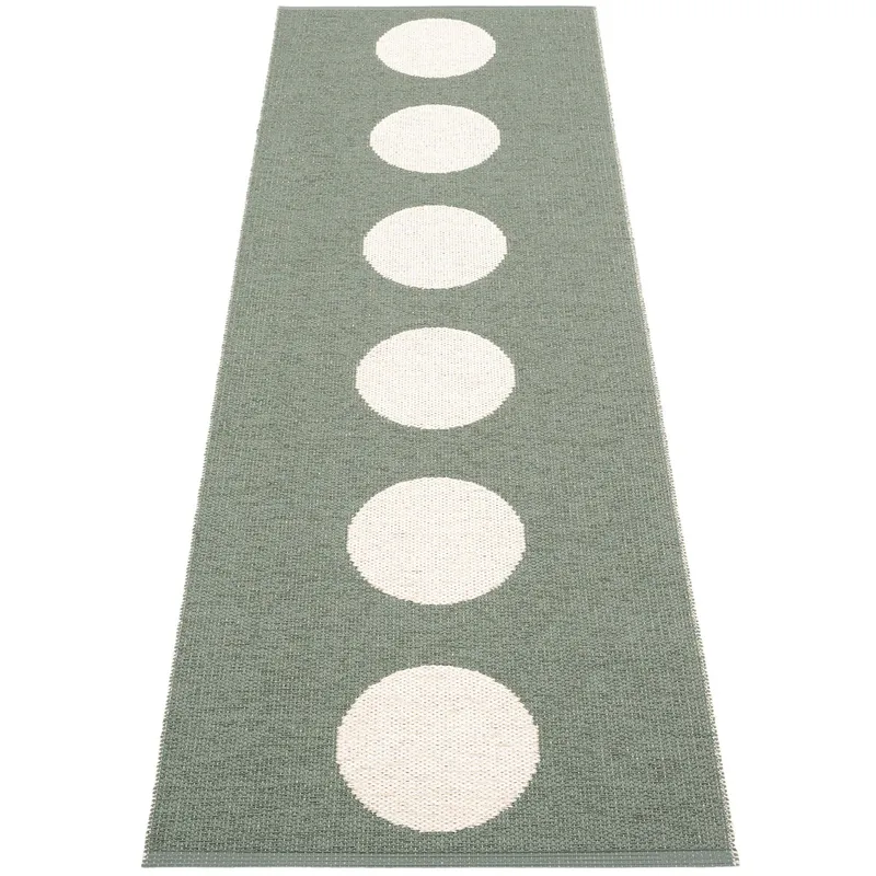Pappelina Matta Vera, 70 x 225 cm, army/vanilla