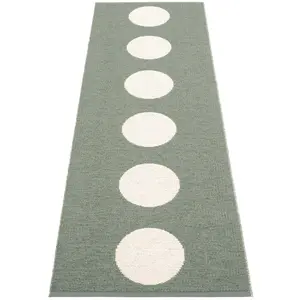 Pappelina Matta Vera, 70 x 225 cm, army/vanilla