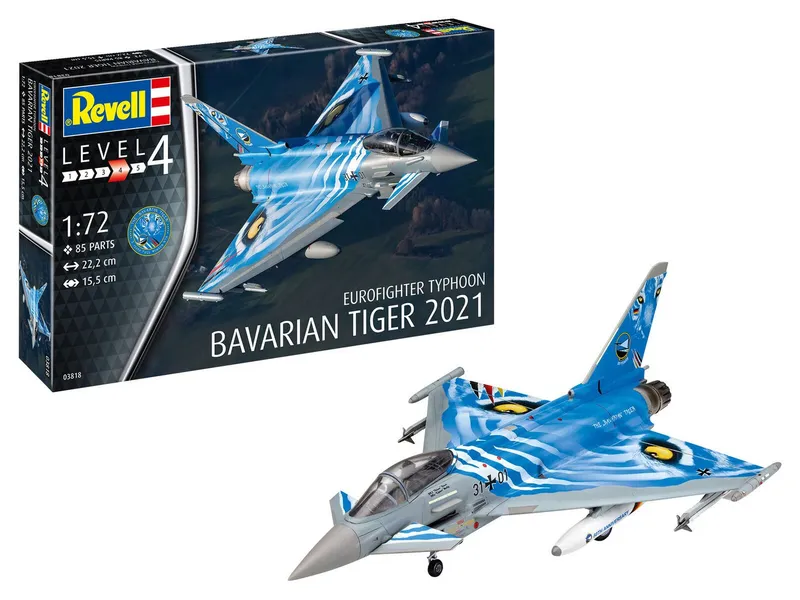 Revell Eurofighter Typhoon The Bavarian Tiger 2021 03818 - Revell - Leksaksaffären