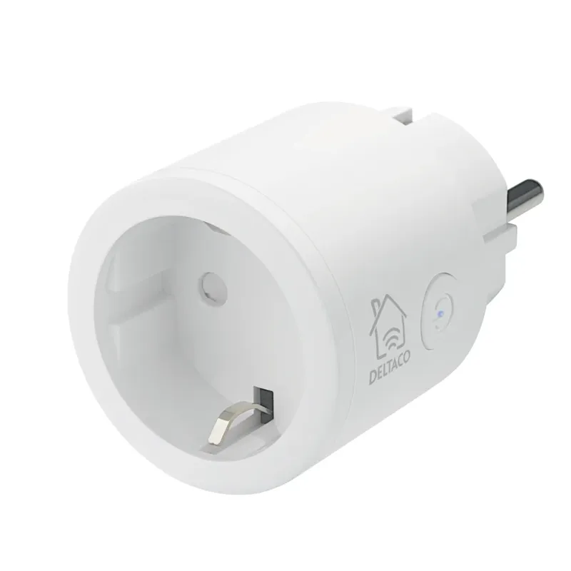 Smart Home strömbrytare, 1xCEE 7/3, 10A, timer, 220-240V,vit