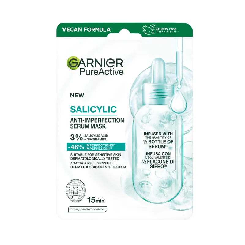 Garnier PureActive Salicylic Anti-imperfection Serum Mask 28 g