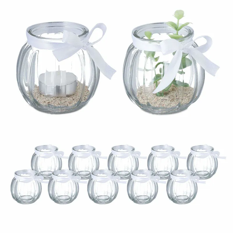 Transparent vindljusset om 12 st