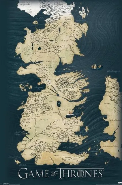 Games Of Thrones – Karta Affisch