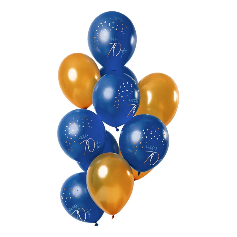 Ballonger Happy 70th True Blue - 12-pack