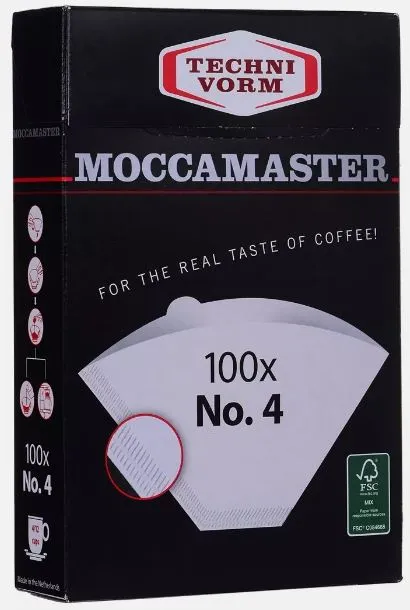 Pappersfilter för Moccamaster Nr.4 kaffebryggare