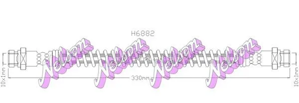 Bromsslang KAWE H6882