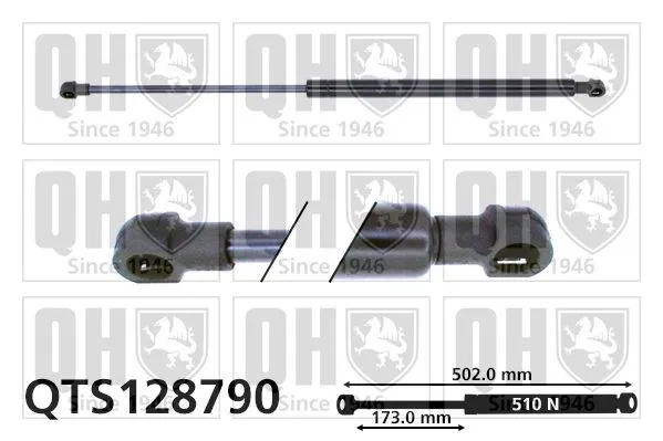 Gasfjäder till baklucka QUINTON HAZELL QTS128790