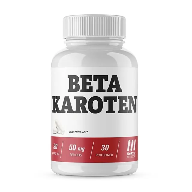 North Nutrition Betakaroten 50mg 2x30 Kapslar