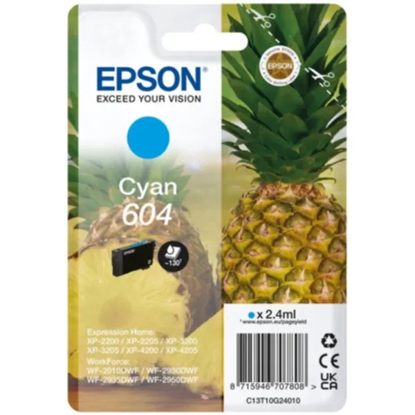Epson T10G2 Epson 604 Bläckpatron cyan