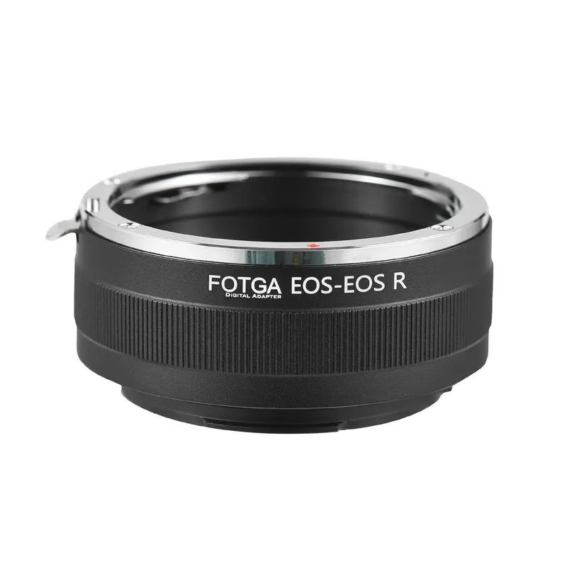 FOTGA High Precision Manuell Linsfäste Adapter Ring Aluminiumlegering för Canon EF-S Mount Lins till för svart