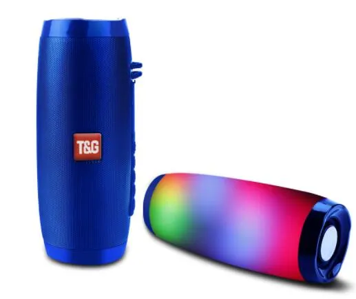 Vattentät Bluetooth högtalare med blinkande LED-ljus, 9h batteri, 2.4GHz, MicroSD
