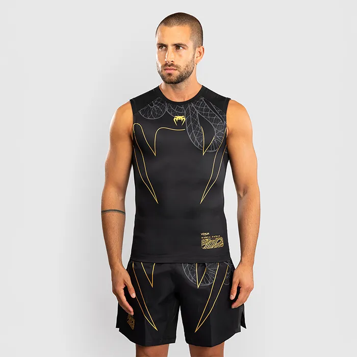 Serpenti Rashguard Ärmellös Svart Silver Guld (#8703)