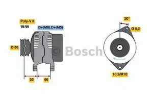 Generator BOSCH 0 986 038 791