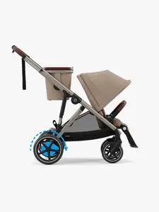 Cybex e-Gazelle S Syskonvagn inkl. Liggdel, Almond Beige/ Taupe