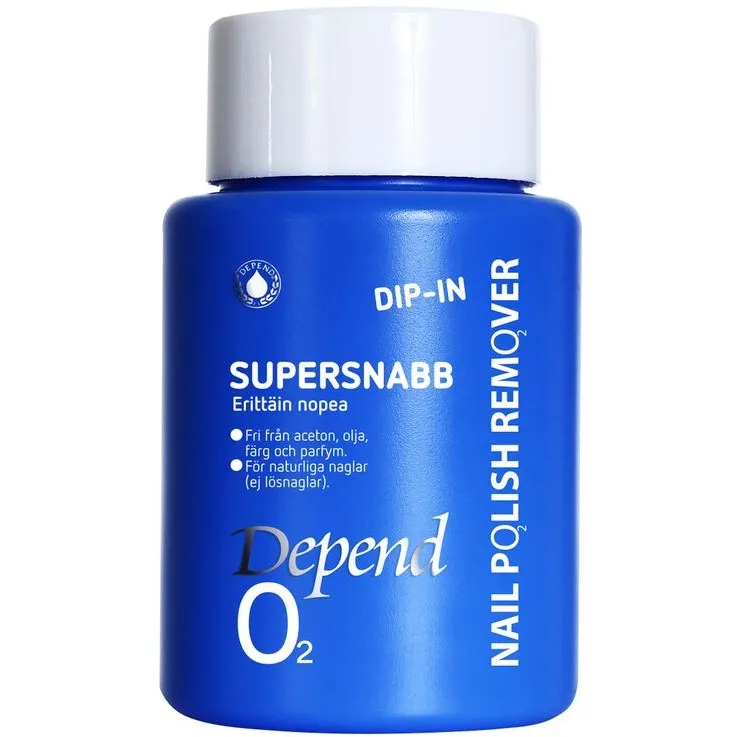 Depend Dipremover nagellacksremover blå 75 ml