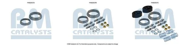Monteringssats, katalysatorkonverter BM CATALYSTS FK92257