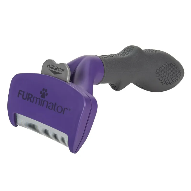 Pälskarda Furminator för stora korthåriga katter Lila