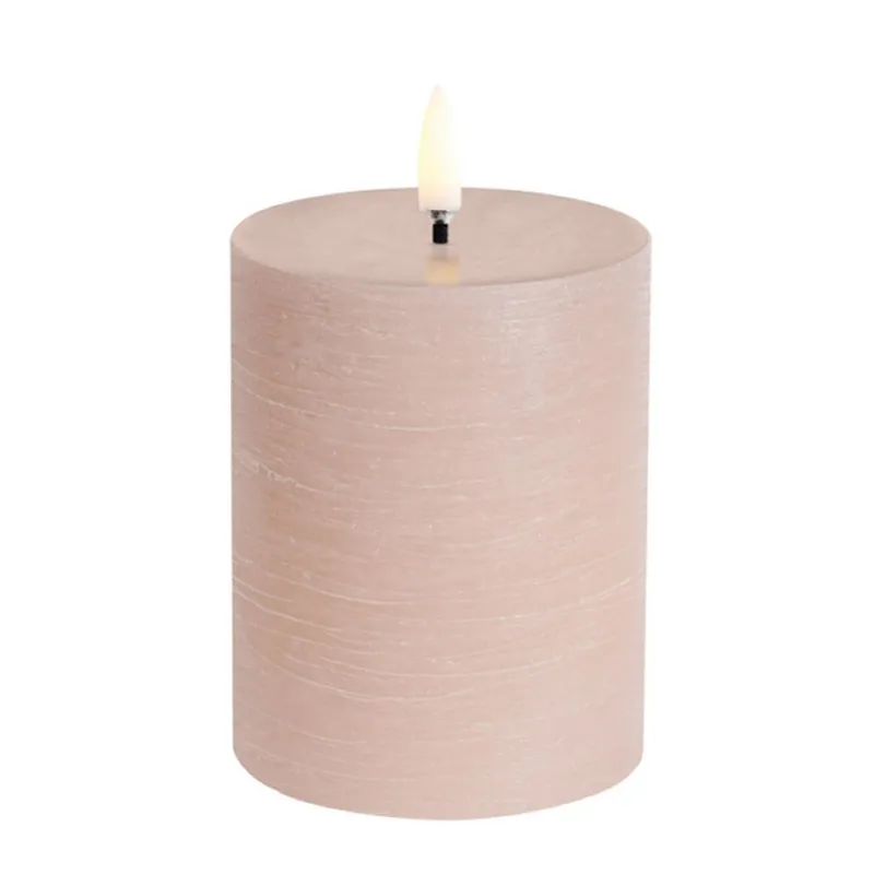 PILLAR LED-ljus, beige, höjd 10 cm, vax - Uyuni Lighting - Vardagsrum - Annat - Med en ljuskälla