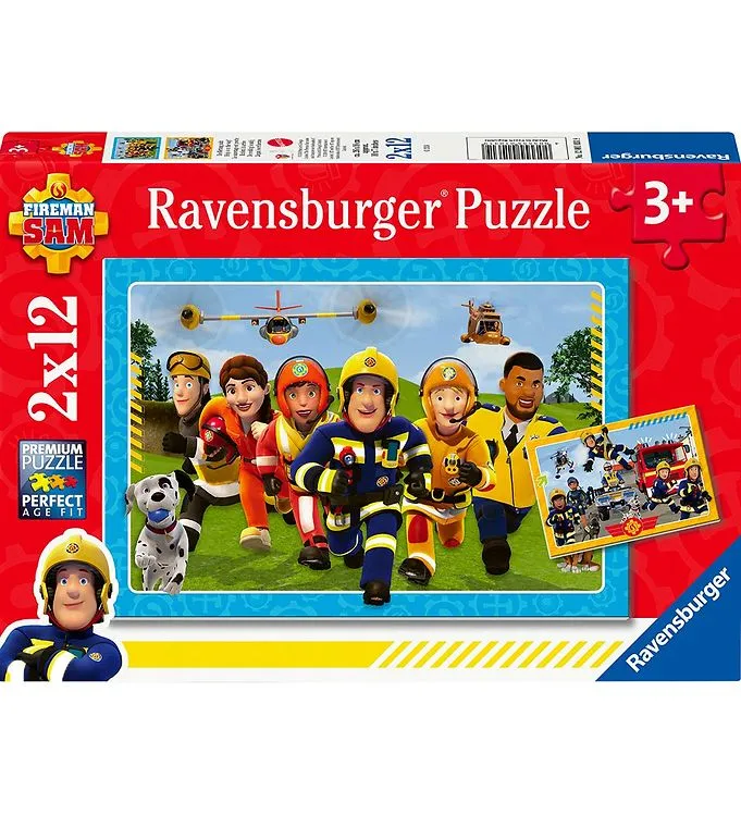 Ravensburger Pussel - 2×12 Delar - BrandmanSam