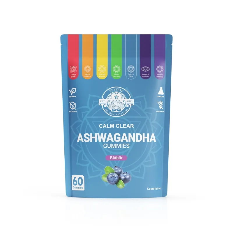 Sevital Ashwagandha KSM-66 Gummies Blåbär 60st