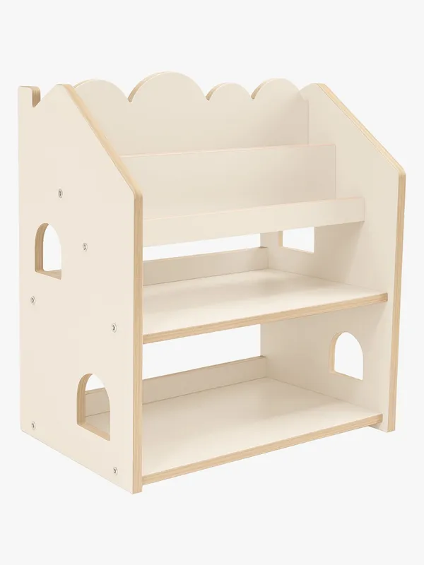 MeowBaby Wooden Bokhylla, Beige