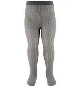 MP Denmark Ullstrumpbyxor Ribbade - Grey Melange - 100