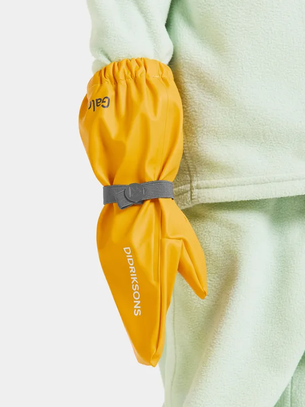 Didriksons Glove Regnvantar, Oat Yellow, 6 år